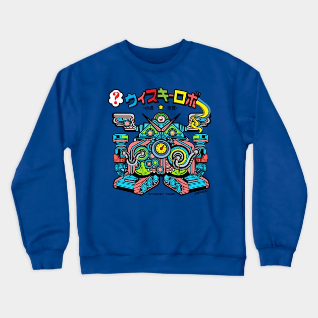 Whiskey-Robo Crewneck Sweatshirt by 1shtar